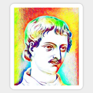 Giordano Bruno Colourful Portrait | Giordano Bruno Artwork 11 Sticker